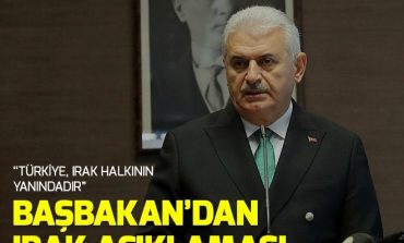 Başbakan Binali Yıldırım'dan Irak'taki deprem hakkında açıklama.